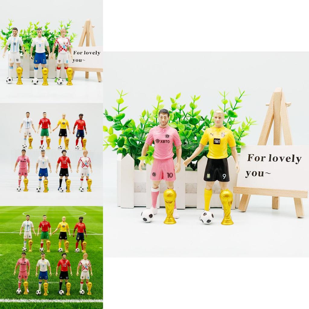 Soccer Fan Collectible Figures With Pvc Material For Desk Decor And Gift For Football Enthusiasts