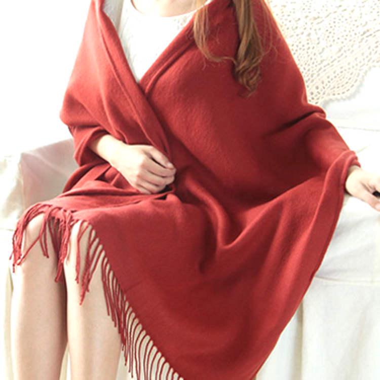 Autumn And Winter Warm Cashmere Fringed Student Plaid Scarf Women'S Winter Versatile Shawl