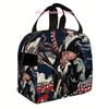 1pc, Geisha Warrior with Tentacles Printed Thermal Bag, Insulation Bag, Insulated Bag. Not for Food Contact. Suitable for Home,