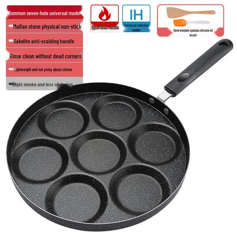 Minai Non-Stick Multi-Hole Frying Pan for Eggs & Burgers