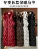 Vest women's medium and long autumn and winter new products slim down cotton clothes vest jacket thickened vest