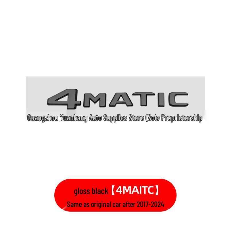 Compatible with Mercedes GLS400d GLS500 GLS63 AMG V8 Biturbo 4MATIC Fender Emblem Sticker