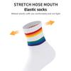 Badminton Sport Socks - Thick Rainbow-colored Four-season Breathable Outdoor Running Casual Couple Mid-calf Socks