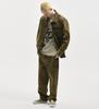 Extraordinary Acid Washed Pocket Shirt Beige