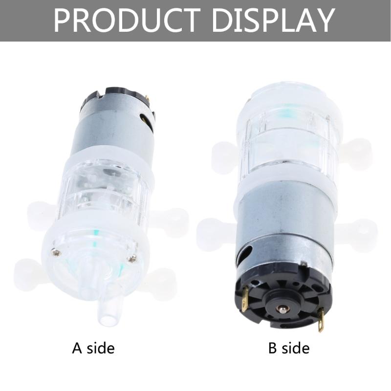 DC12V Self-priming Diaphragm Mini Pump Shock Absorption Silent Water Pump for Water Dispenser, Shower, Beauty Equipment