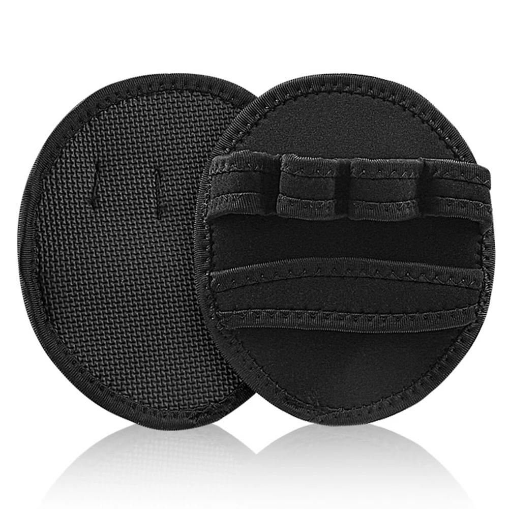 Neoprene Grip Pads Breathable Lifting Grips Gym Workout Gloves Weightlifting Leather Palm Guard Fitness Gloves for Weightlifting чёрный