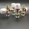 Brass PPR Straight Angle Thermostatic Valve for Floor Heating