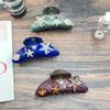Elegant Starfish Rhinestone Hair Clip for Women - Acrylic, Stylish Bun Holder, High-End Accessories.