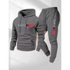 Mens Hoodie Sweatpants Set Casual Sportswear Thick Fall Winter Outfit