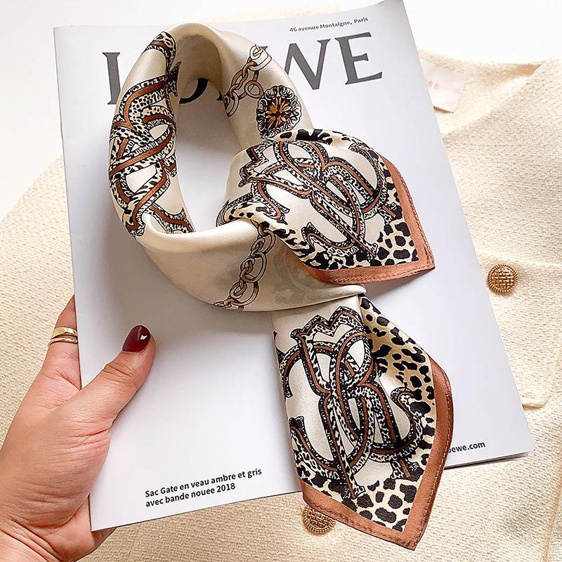 53 * 53cm Mulberry Silk Small Square Scarf Multifunctional Professional Fashion Decoration Silk Scarf For Spring And Autumn Warmth Shawl