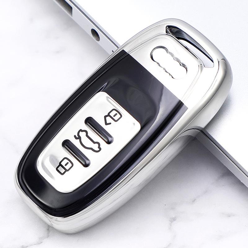 

Новый Практичный ТПУ Чехол для Ключа Автомобиля для A1 A3 A4 A5 A6 A7 A8 Quattro Q3 Q5 Q7 S4 S5 S6 S7 S8 R8 TT Защитные Аксессуары для Оболочки Ключа белый