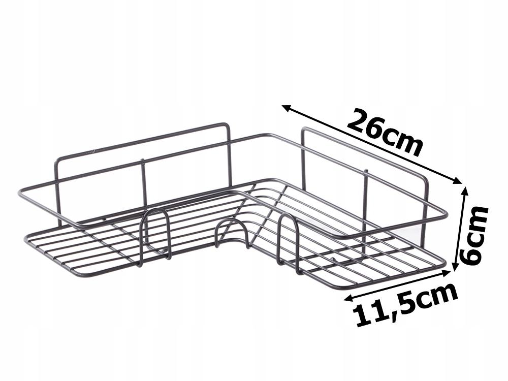Corner Bathroom Shelf Cy-0111 Black (40) Gab_A