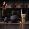 Song Dynasty Ceramic Matcha Set: Bowl, Whisk & Accessories