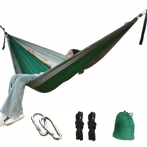 Ultra-light Nylon Parachute Hammock - Anti-rollover, Portable Outdoor Swing for Camping, Adults & Kids