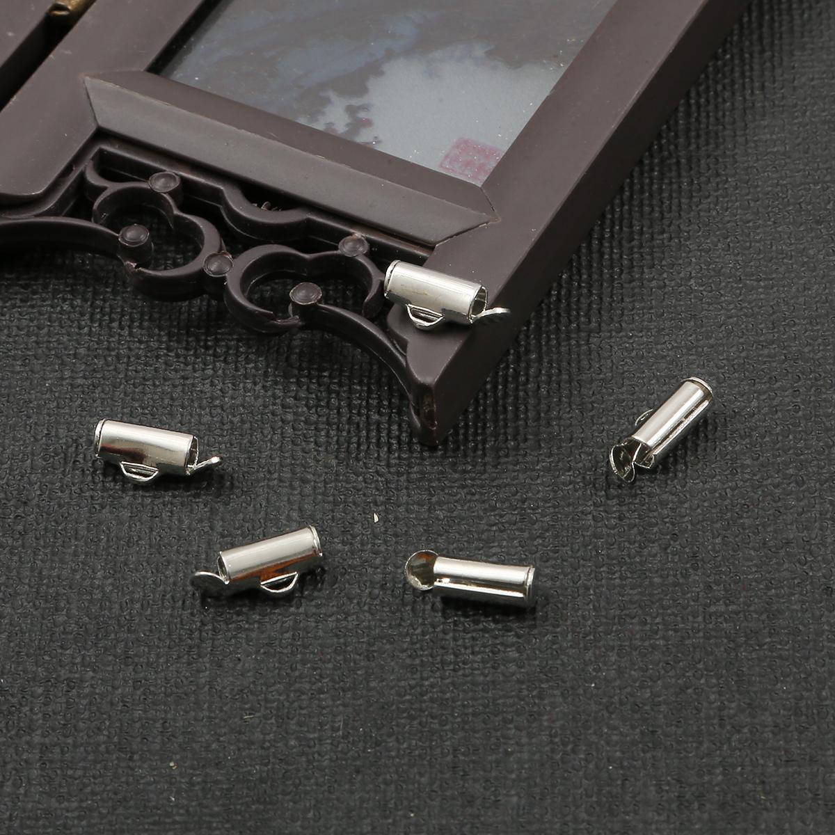 

Новые 30-50 шт., обжимные застежки, колпачки-слайдеры, DIY, разъемы для ожерелья, браслета, ювелирные изделия, фурнитура 10mm 50pcs серебряный