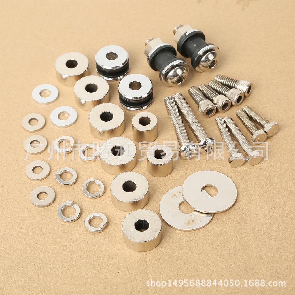 Electroplated Tail Rack Hardware for Harley Road King - Motorcycle Modification Accessories
