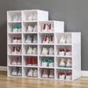 Transparent Flip-Top Shoe Storage Box | Plastic Shoe Rack Organizer