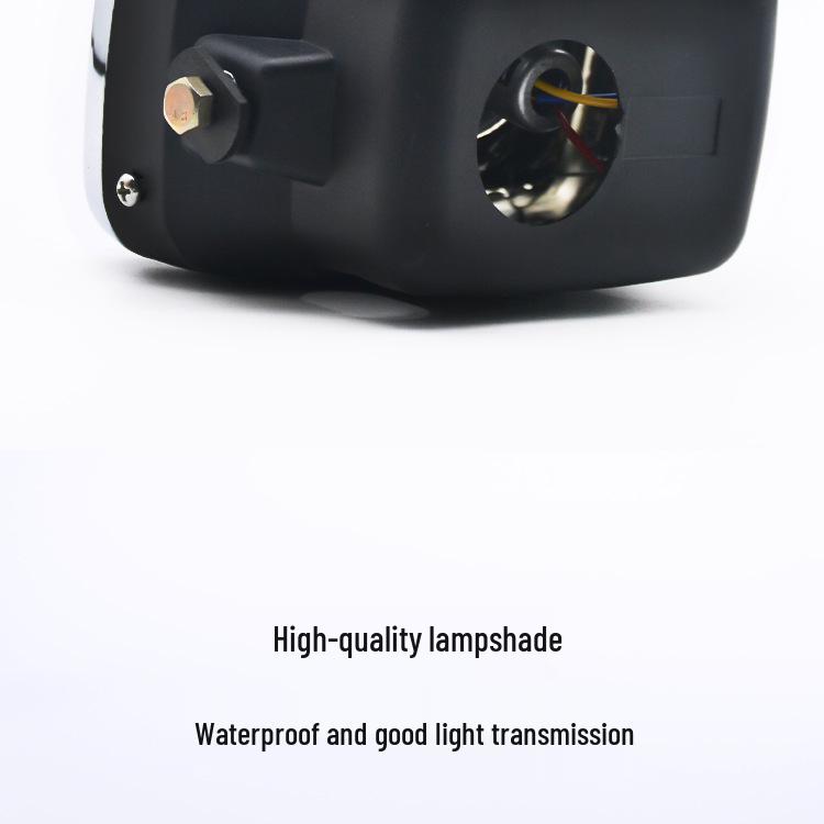 Jialing JH70 Moped Headlight Assembly: Square & Round Bulb Options for Motorcycle Accessories