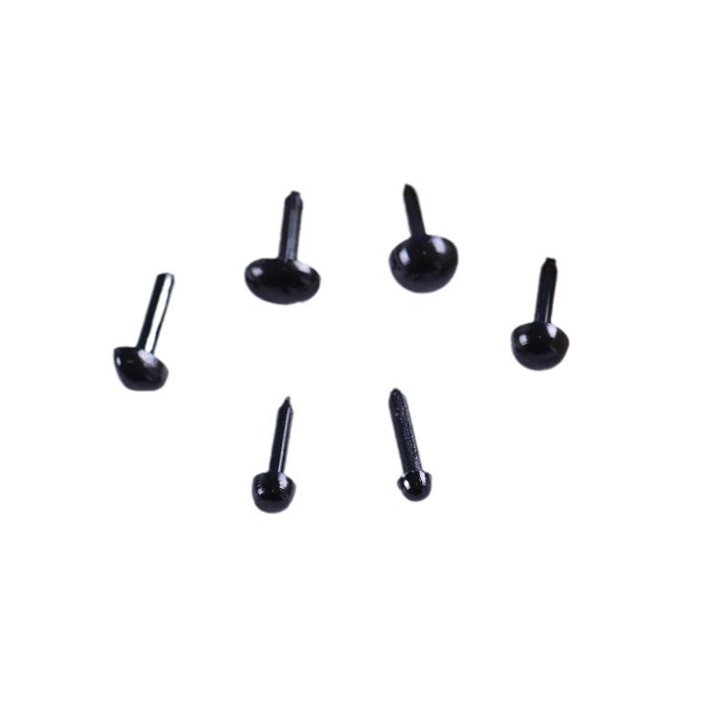 DIY Animal Black Oval Rod Doll Eyes - Straight Plug-in Eyeball Accessories