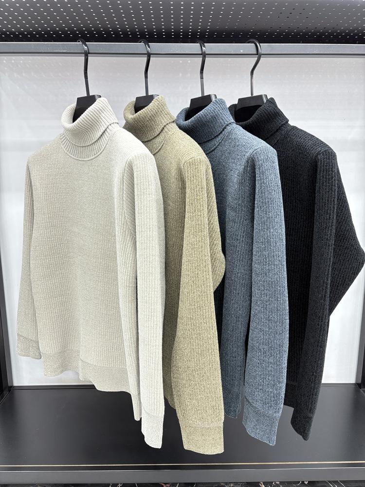 Men's Autumn/Winter Trendy Thickened Lapel Knitwear Top
