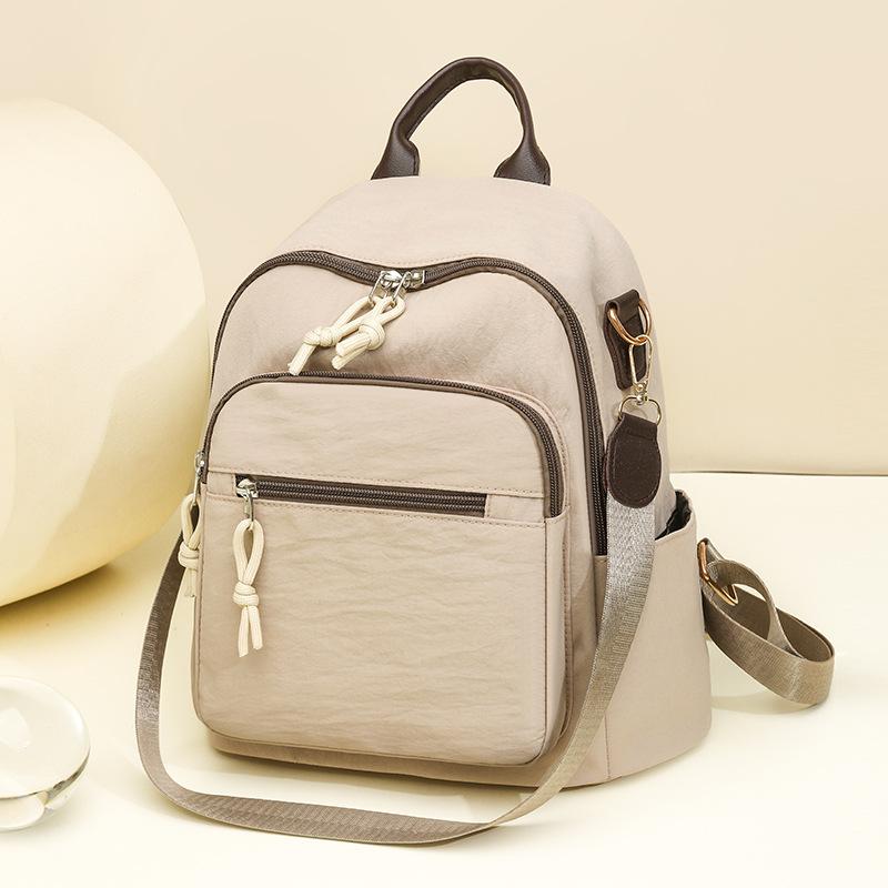 Lightweight Nylon Backpack for Women – Compact & Stylish Daypack with Multiple Pockets, Perfect for Travel, School, Work, and Daily Use