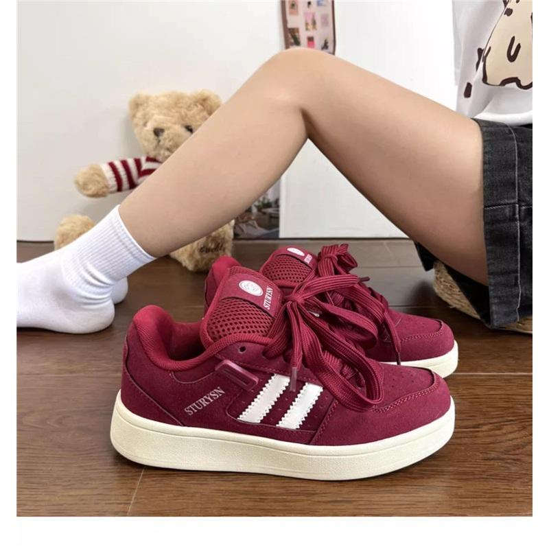 Women's Fashionable Casual Thick Sole Height Increasing Lightweight Board Shoes