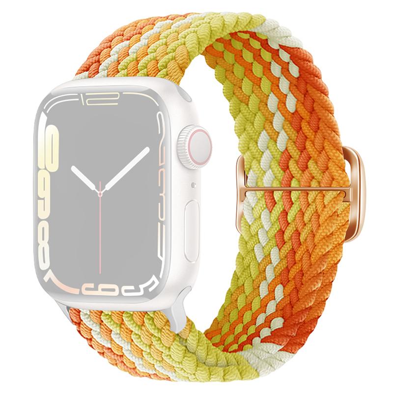 For Apple Watch Series 10 42mm/9 8 7 41mm/SE (2023) SE (2022) SE 6 5 4 40mm/3 2 1 38mm Watch Band Braided Nylon Strap