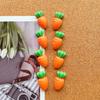 10pcs Cute Carrot Cartoon Push Pin Creative Cork Message Board Felt Cloth Nail Photo Wall Decoration