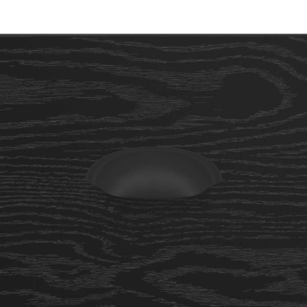 Nightstand Black Oak Effect 50 X 50 X 60 Cm Particleboard