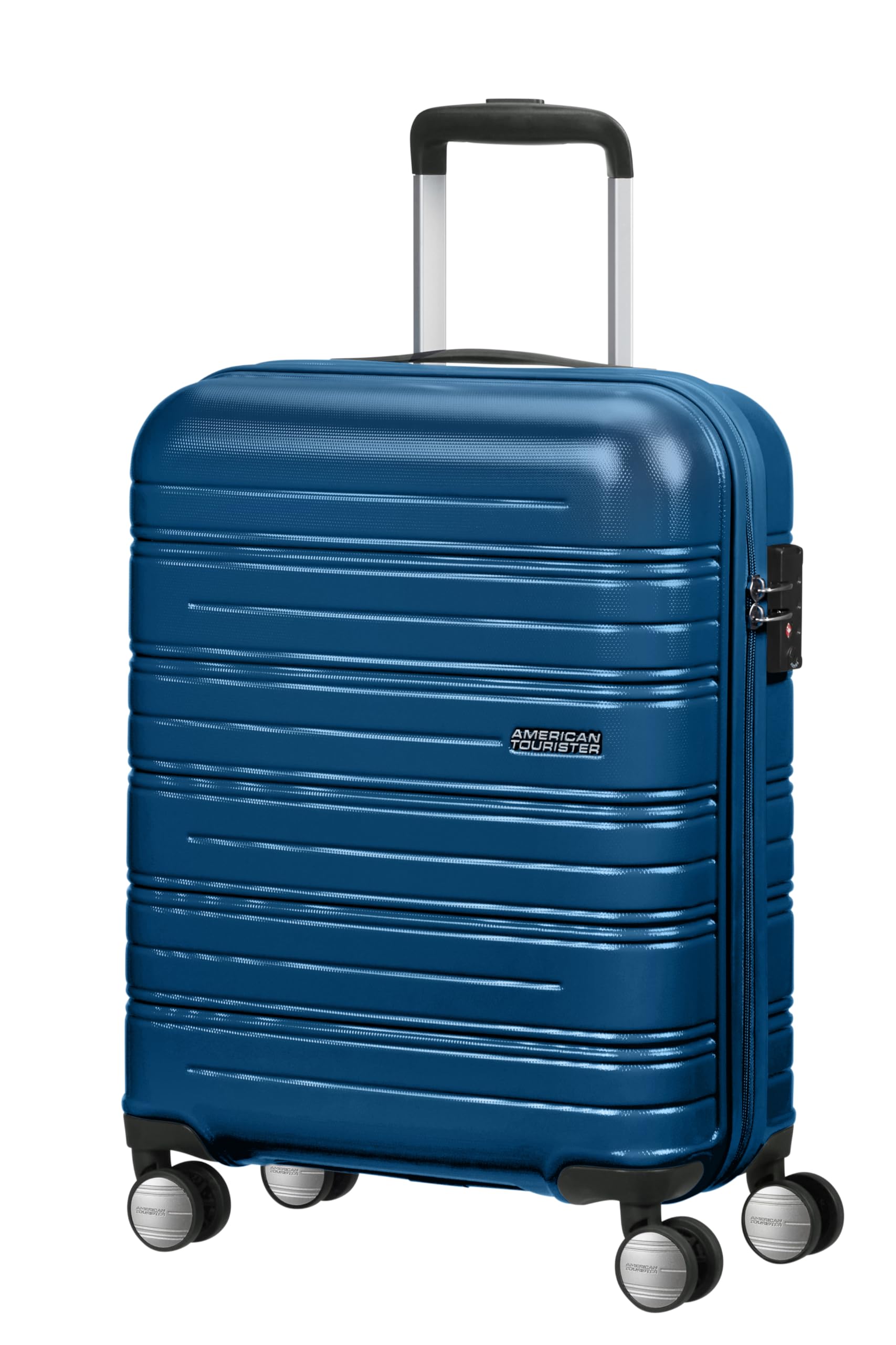 

Чемодан для переноски High Turn Spinner 55 34 л 55 см матовый темно-синий [American Tourister] 2,7 кг