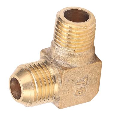 Rechtwinkliger Winkel Messingmaterial Luftkompressor 90° Gewindeanschlussadapter 13 x 14mm