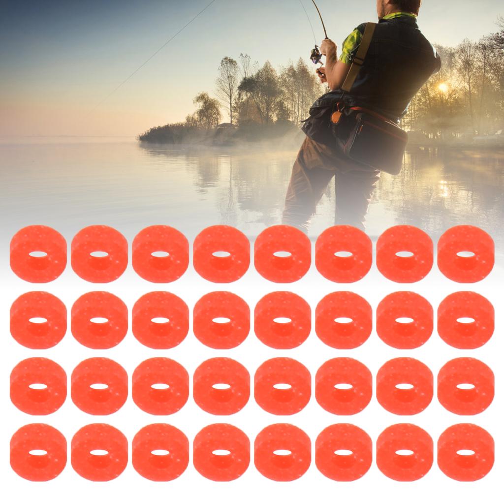 100 Bags Rubber Bands Fishing Pellet Bait Bands Match Coarse Fishing Terminal Tackle3x1mm