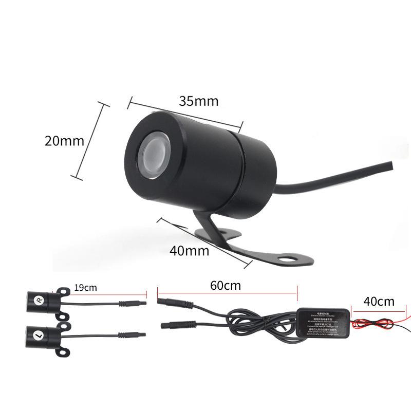 2 Stück Antikollisions-Laserlicht Motorrad Engelsflügel LED Projektionslicht Elektroauto Straßenmodifikation Willkommensdekoration