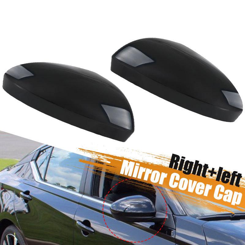 Glossy Black Left Right Exterior Rearview Mirror Cover Cap For Nissan Altima      2024 Door Wing Mirror Cap