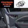 ABS Carbon Fiber Interior Door Handle Frame Trim Cover For Subaru Forester 2025