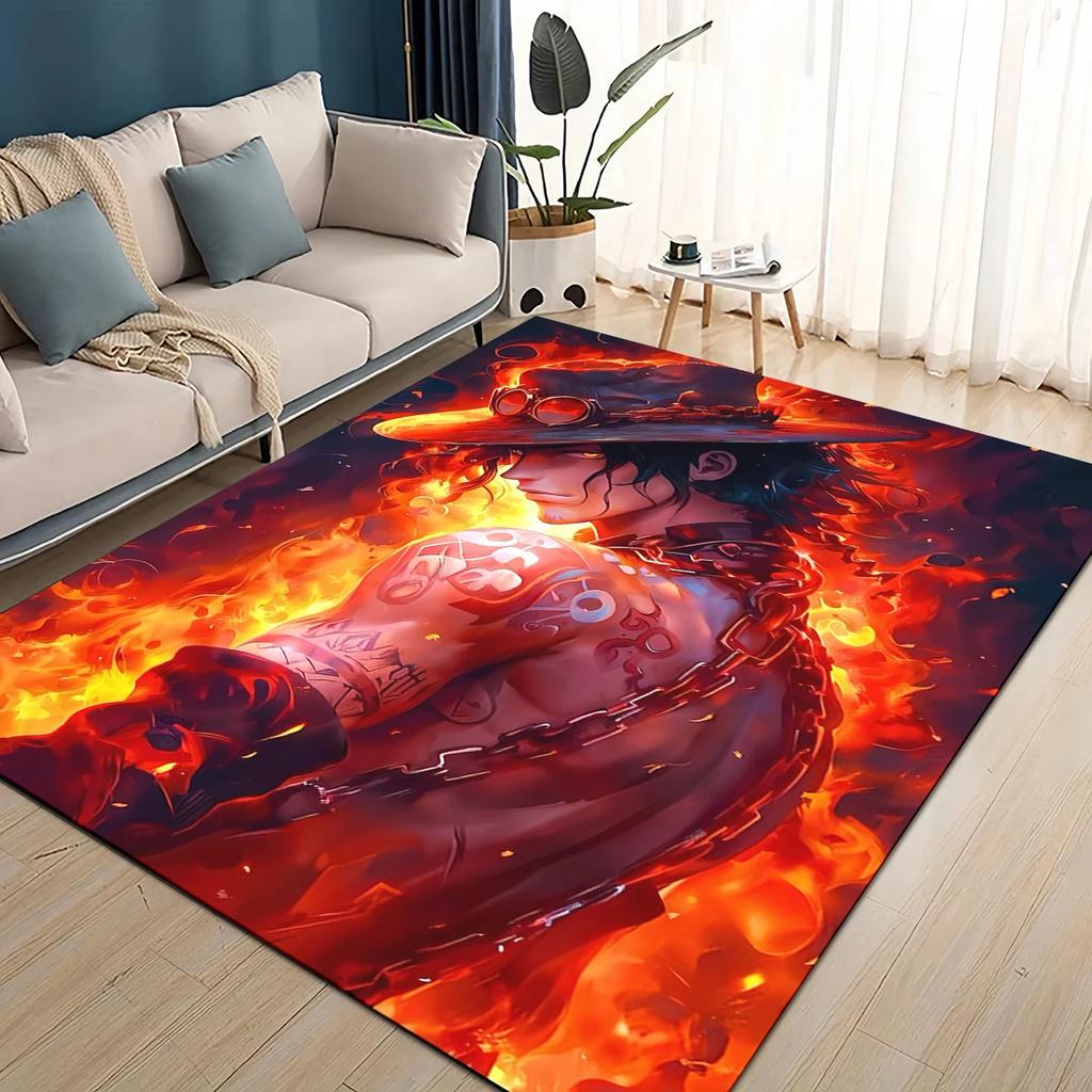 Cartoon 3D One Piece-e Japan Anime Carpet Rug for Living Room Bedroom Home Sofa Decoration,Kids Play Non-slip Floor Mat