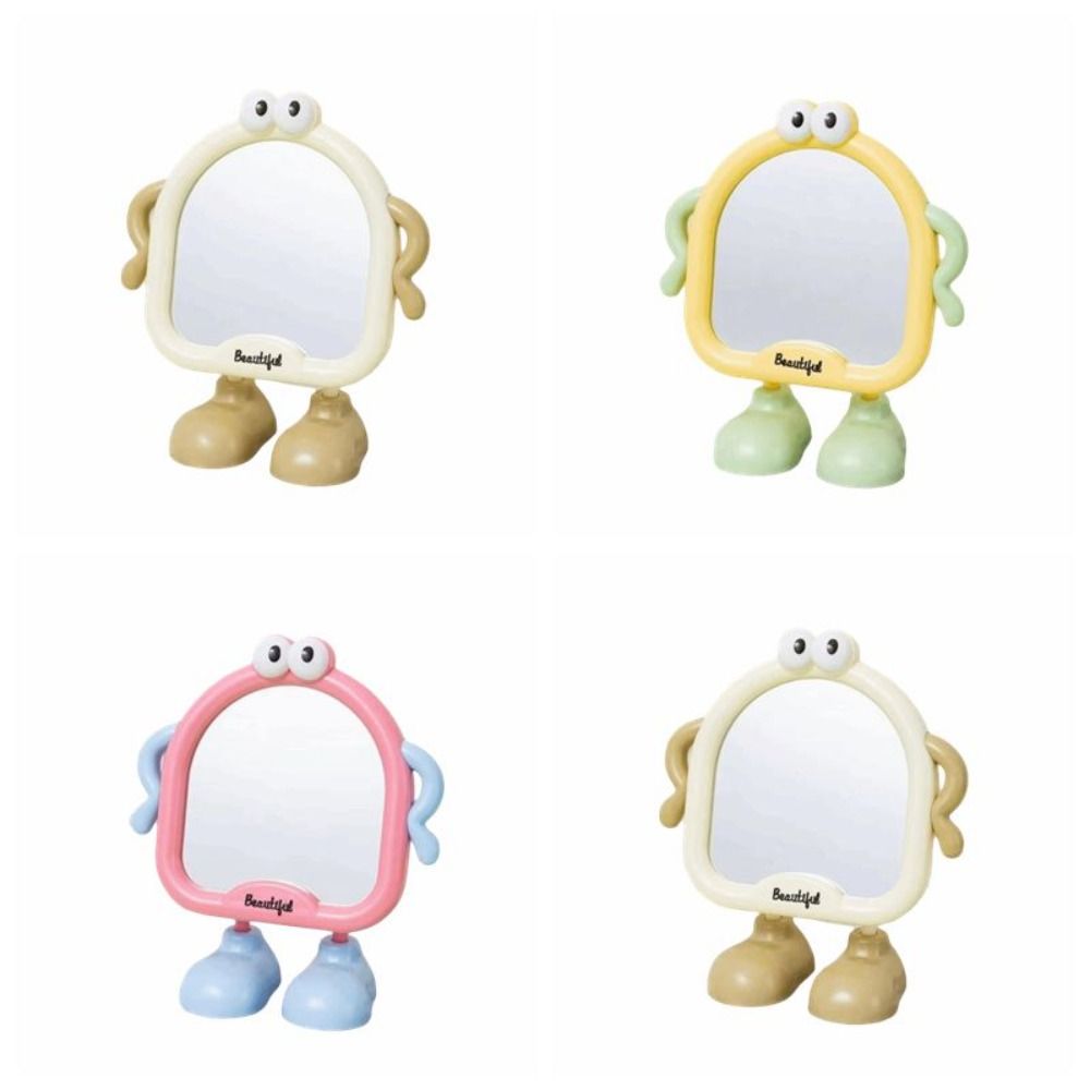 Funny Makeup Mirror Adjustable Angle Desktop Mirror Big Eyes Decorative Mirror Student Dormitory