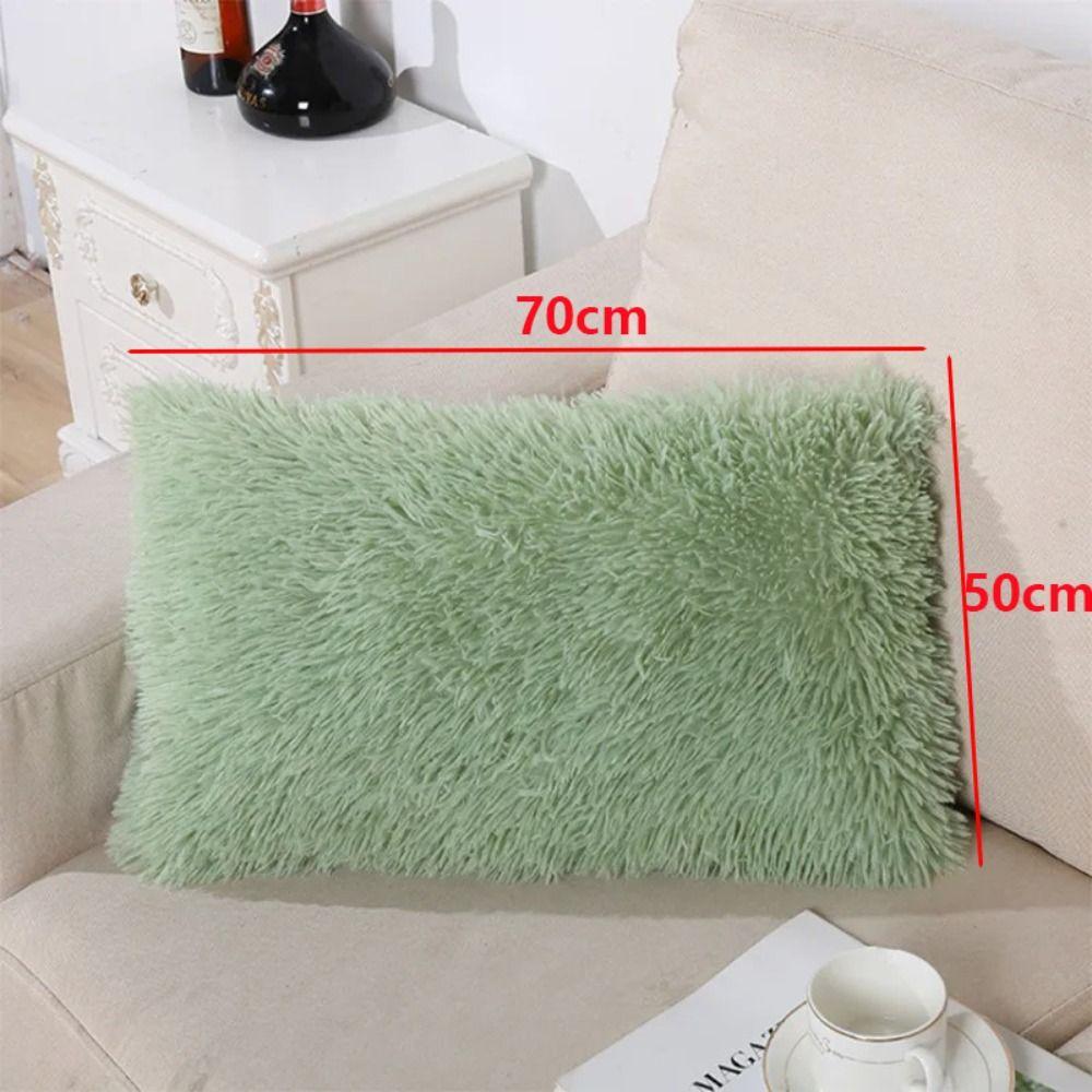 Rectangular Shape Crystal Plush Pillow Plush Mink Plush Pillow Nordic Pillowcase  Living Room