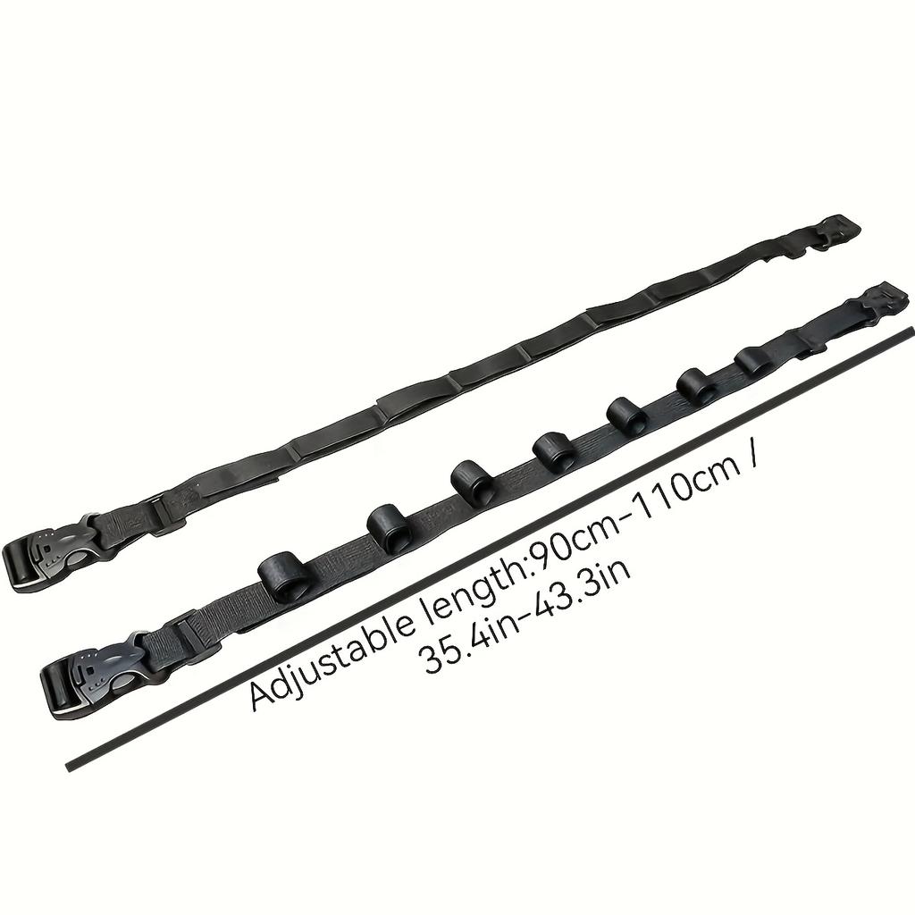 Car Fishing Rod Holder Set (2-Pack), featuring nylon straps and a black PA float mount