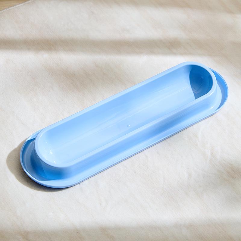 High-Foot Cat Bowl: Non-Slip, Anti-Tip, Slanted Design for Pet Neck Protection.