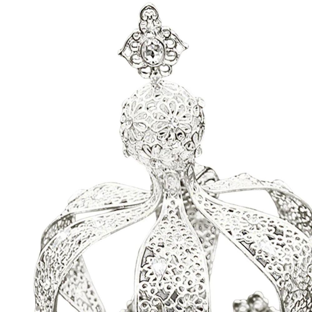 1/2Pcs Elegant Rhinestone Crown Creative Wedding Tiara Princess Diadem  Royal Celebration