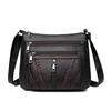 Große Kapazität Damen PU Schultertasche PU Leder Umhängetasche Crossbody Handtasche Streetwear