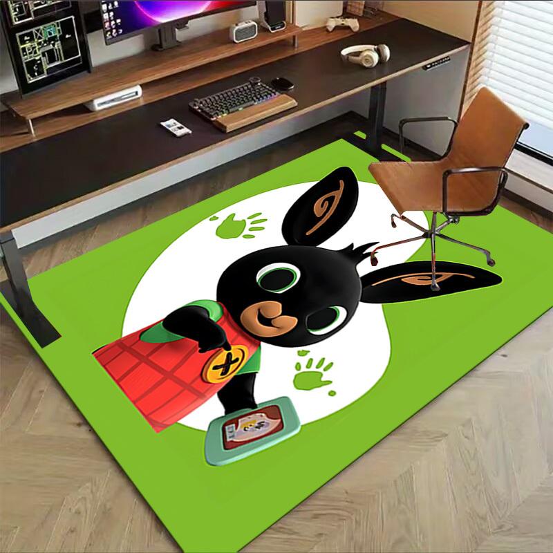 1 Stück Hasenpfotenabdruck Extra Groß Rutschfester Teppich für Boden, Büro, Familie, Schlafzimmer, Studio Großer Teppich Indoor Teppiche