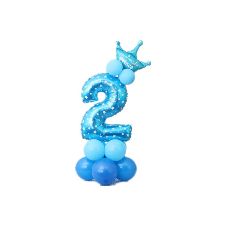 2pcs Birthday Party Aluminum Balloon