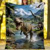 London Cityscape Sunset Scenery Fleece Printed Flannel Blanket, Warm Soft Throw Sofa Bed Blanket