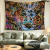 Fairyland Wonderland Wall Tapestry Aesthetic Wall Hanging Printed Fabric Blanket Decorative Tapestries for Bedroom Living Room Home Decor