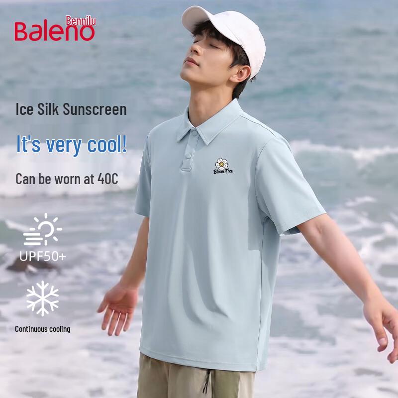 Baleno Men s Breathable Ice Silk JPB Graffiti Polo Shirt 3XL