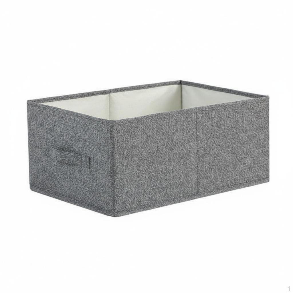 Foldable textile Box adaptable container with Handles Large Capacity Closet Organizer for