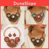European Style Jewelry Set With Crystal Beads And Aluminum Wire For Women