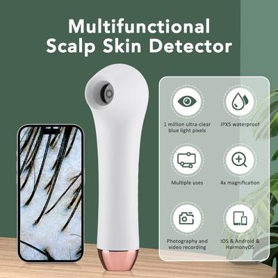 Dermatoscopio Wireless Analizzatore Pelle Viso Cuoio Capelluto Macchina 1000X Ingranditore Pelle Macchina Diagnostica Cuoio Capelluto Microscopio Wifi Test Pelle